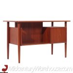 Kai Kristiansen Style Mid Century Danish Teak Desk