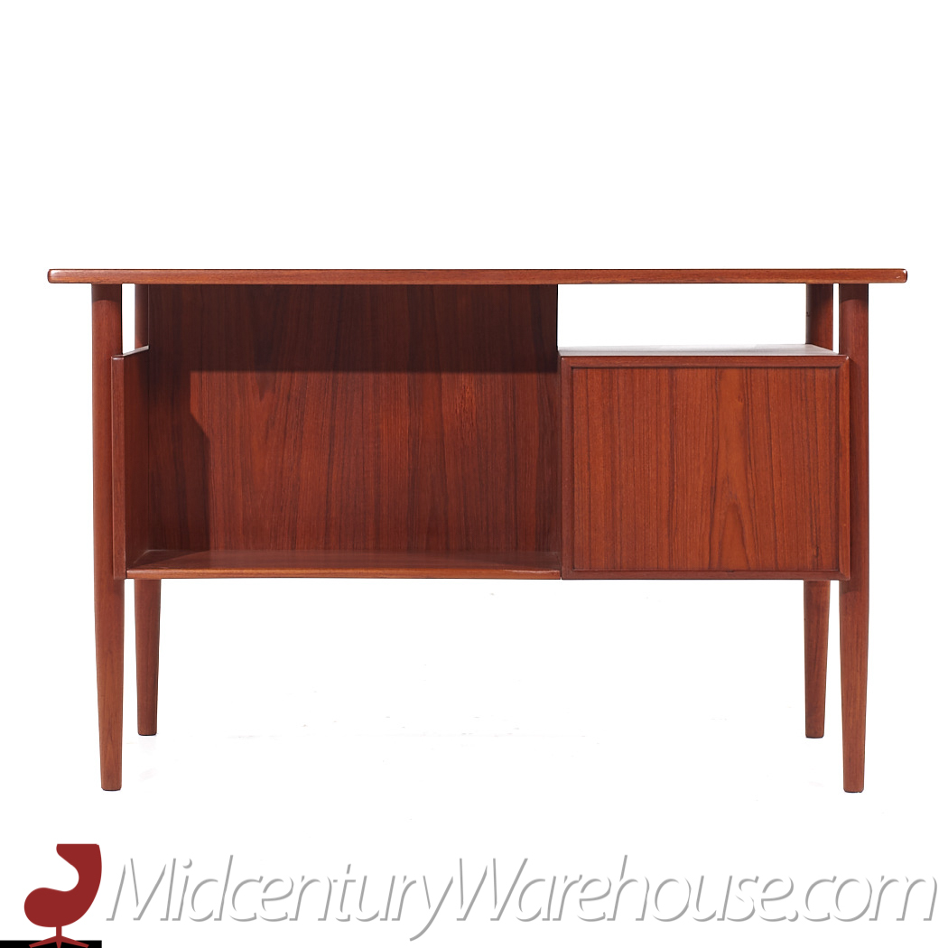 Kai Kristiansen Style Mid Century Danish Teak Desk