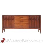 Kent Coffey Perspecta Mid Century Walnut and Rosewood Credenza