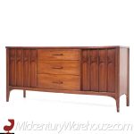 Kent Coffey Perspecta Mid Century Walnut and Rosewood Credenza