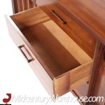 Kent Coffey Perspecta Mid Century Walnut and Rosewood Credenza