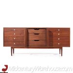 Kipp Stewart for Drexel Declaration Mid Century 11 Drawer Lowboy Dresser