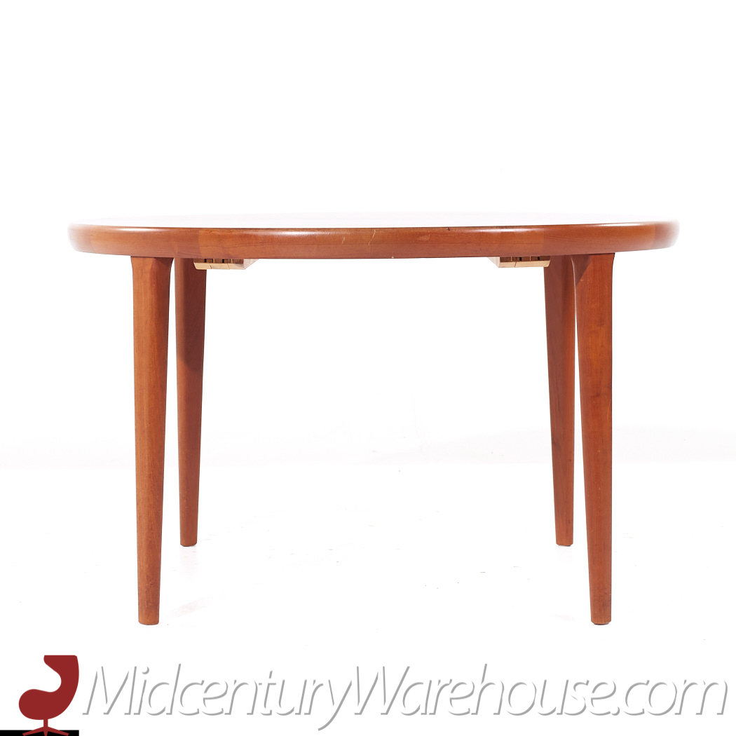 Kofod Larsen for Faarup Mobelfabrik Danish Teak Expanding Dining Table with 2 Leaves