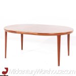 Kofod Larsen for Faarup Mobelfabrik Danish Teak Expanding Dining Table with 2 Leaves