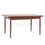 Kurt Ostervig Style Mid Century Teak Hidden Leaf Dining Table