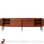 Lane Tuxedo Mid Century Walnut Credenza