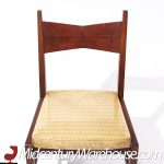 Lane Tuxedo Mid Century Walnut Dining Chairs - Set of 6