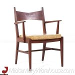 Lane Tuxedo Mid Century Walnut Dining Chairs - Set of 6