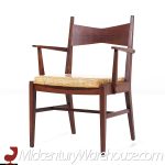 Lane Tuxedo Mid Century Walnut Dining Chairs - Set of 6