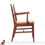 Lane Tuxedo Mid Century Walnut Dining Chairs - Set of 6