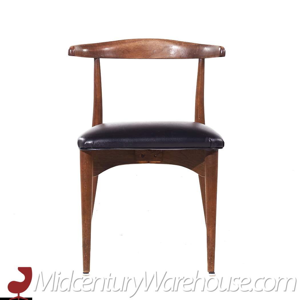 Lawrence Peabody Mid Century Walnut Dining Chairs - Set of 8