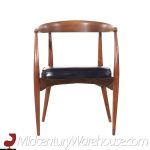 Lawrence Peabody Mid Century Walnut Dining Chairs - Set of 8