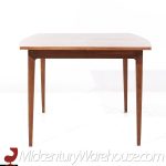 Merton Gershun for American of Martinsville Mid Century Walnut Expanding Dining Table with 2 Leaves