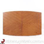 Merton Gershun for American of Martinsville Mid Century Walnut Expanding Dining Table with 2 Leaves