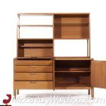 Mount Airy Janus Mid Century Walnut Credenza and Hutch