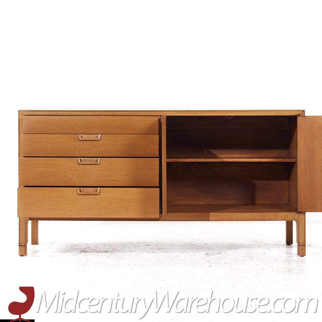 Mount Airy Janus Mid Century Walnut Credenza and Hutch