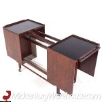 Niels Erik Glasdam Jensen Mid Century Danish Rosewood Expanding Bar Cart