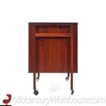 Niels Erik Glasdam Jensen Mid Century Danish Rosewood Expanding Bar Cart