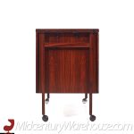 Niels Erik Glasdam Jensen Mid Century Danish Rosewood Expanding Bar Cart