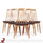 Niels Koefoed Eva Mid Century Danish Teak Dining Chairs - Set of 6