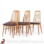 Niels Koefoed Eva Mid Century Danish Teak Dining Chairs - Set of 6