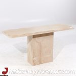 Onda Mid Century Beveled Marble Console Table