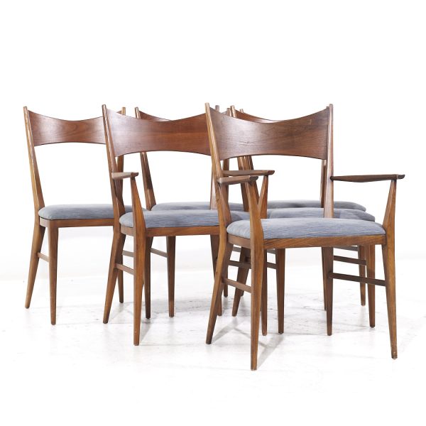 Paul Mccobb for Calvin Mid Century Mahogany Dining Chairs - Set of 6