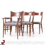 Paul Mccobb for Calvin Mid Century Mahogany Dining Chairs - Set of 6