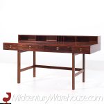 Peter Lovig Mid Century Danish Rosewood Flip Top Desk