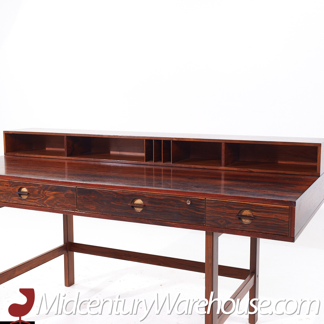 Peter Lovig Mid Century Danish Rosewood Flip Top Desk