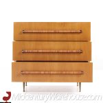 T.h. Robsjohn-gibbings for Widdicomb Mid Century Bleached Mahogany Dresser