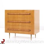 T.h. Robsjohn-gibbings for Widdicomb Mid Century Bleached Mahogany Dresser