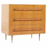 T.h. Robsjohn-gibbings for Widdicomb Mid Century Bleached Mahogany Dresser