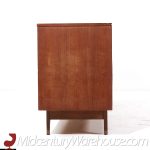 Young Manufacturing Mid Century Walnut Curved Front Lowboy Dresser