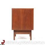 Young Manufacturing Mid Century Walnut Curved Nightstands - Pair