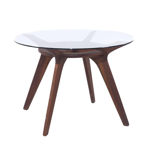 Adrian Pearsall for Craft Associates Mid Century Compass Walnut Dining Table