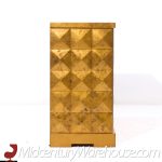 Barbara Barry for Baker Mid Century Gold Leaf Cabinet Credenza