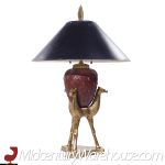 Chapman Mid Century Brass Camel Lamps - Pair