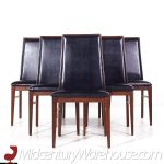 Dillingham Mid Century Walnut Dining Chairs - Set of 6