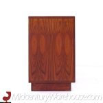 Dyrlund Style Mid Century Rosewood Tambour Credenza with Hutch