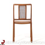 Edward Wormley for Dunbar Mid Century Cane and Bleached Mahogany Dining Chairs - Set of 6