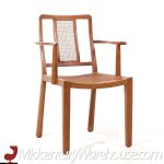 Edward Wormley for Dunbar Mid Century Cane and Bleached Mahogany Dining Chairs - Set of 6