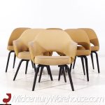 Eero Saarinen for Knoll Mid Century Bentwood Executive Dining Chairs - Set of 6