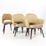 Eero Saarinen for Knoll Mid Century Bentwood Executive Dining Chairs - Set of 6