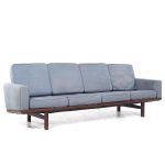 Hans Wegner for Getama Ge-236 Mid Century 4 Seat Teak Sofa