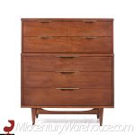 Kent Coffey Mid Century 5 Drawer Highboy Dresser