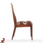 Merton Gershun for American of Martinsville Mid Century Walnut and Cane Dining Chairs - Set of 8