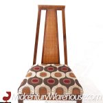 Merton Gershun for American of Martinsville Mid Century Walnut and Cane Dining Chairs - Set of 8