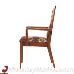 Merton Gershun for American of Martinsville Mid Century Walnut and Cane Dining Chairs - Set of 8