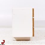 Milo Baughman for Lane Mid Century White Lacquer and Burlwood Dresser